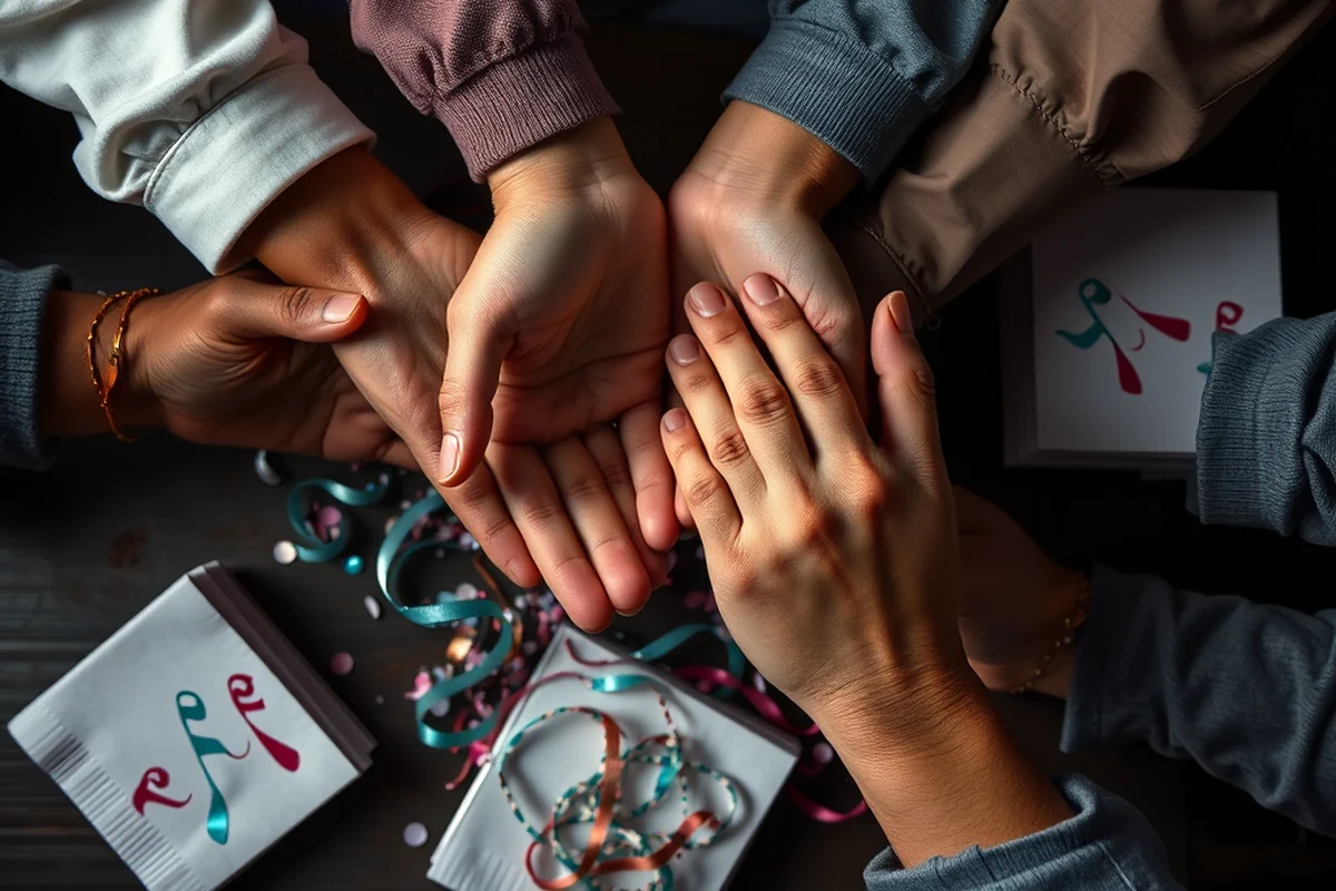 huddle with the team — Huddle With The Team (the finished result)